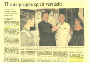 Theatergruppe spielt verrückt